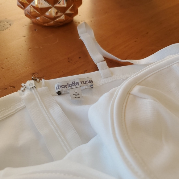 White bustier dress Charlotte Russe small - Picture 8 of 8